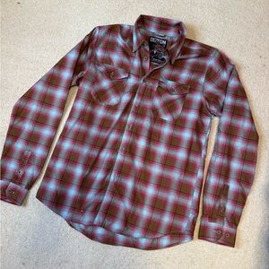 DIXXON Men's Red and Green Plaid Shirt